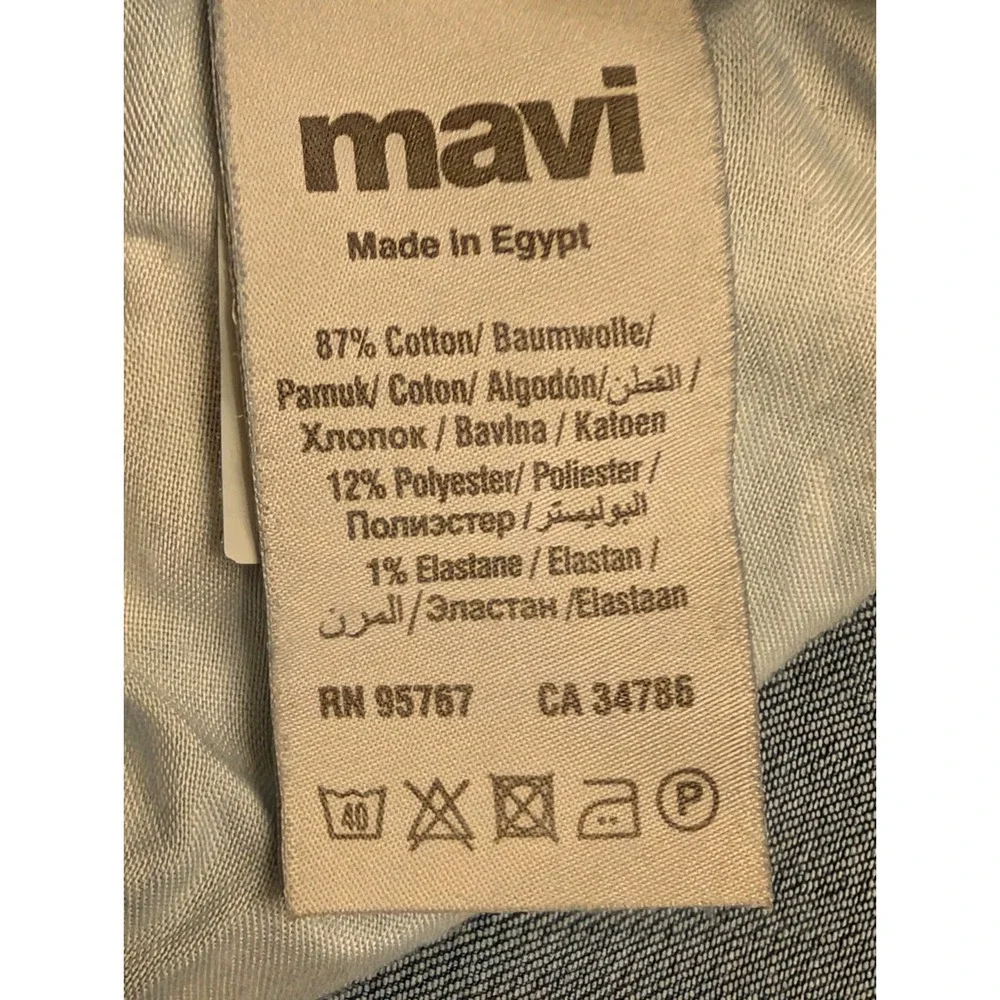Mavi Jeans Zach Straight Leg Men's 33x29 Dark Wash Stretch Cotton Denim Zip Fly